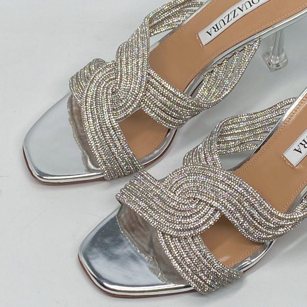 Aquazzura Gatsby Embellished Mules size 38 - Picture 7 of 16